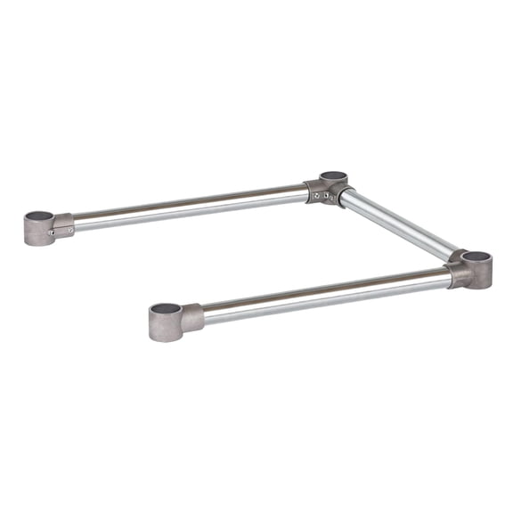 DuraSteel Open Base Work Table Bracing - 24 x 24 Inch Table Stabilizing Leg Cross Braces - Fits Commercial Food Prep Stainless Steel or Maple Wood Worktable