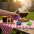 thumbnail image 7 of Food Chopper,Rotary Manual Garlic Grinder,Transparent Portable Spice Mincer for Home Dorm Camping Ginger Chili Seasoning Prep(Purple), 7 of 7