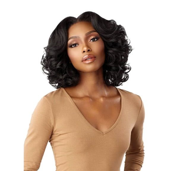 Sensationnel 13X6 Kinky Body Wave 14” Glueless Lace Wig Lace Wigs / Color: 1 - JET BLACK