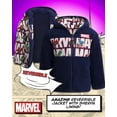 thumbnail image 6 of Marvel Boys Puffer Jacket Avengers Spider-Man Sherpa Fleece Lining Reversible Puffer Coat (2T-20), 6 of 7