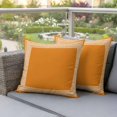 thumbnail image 5 of Pack of 2 Outdoor Pillow Covers 18x18 Inch Waterproof Orange Greek Key Throw Pillow Covers,Decorative Couch Pillow Shams Protectors White Greece Ancient Farmhouse Geo Patio Pillowcases Cushion Covers, 5 of 8