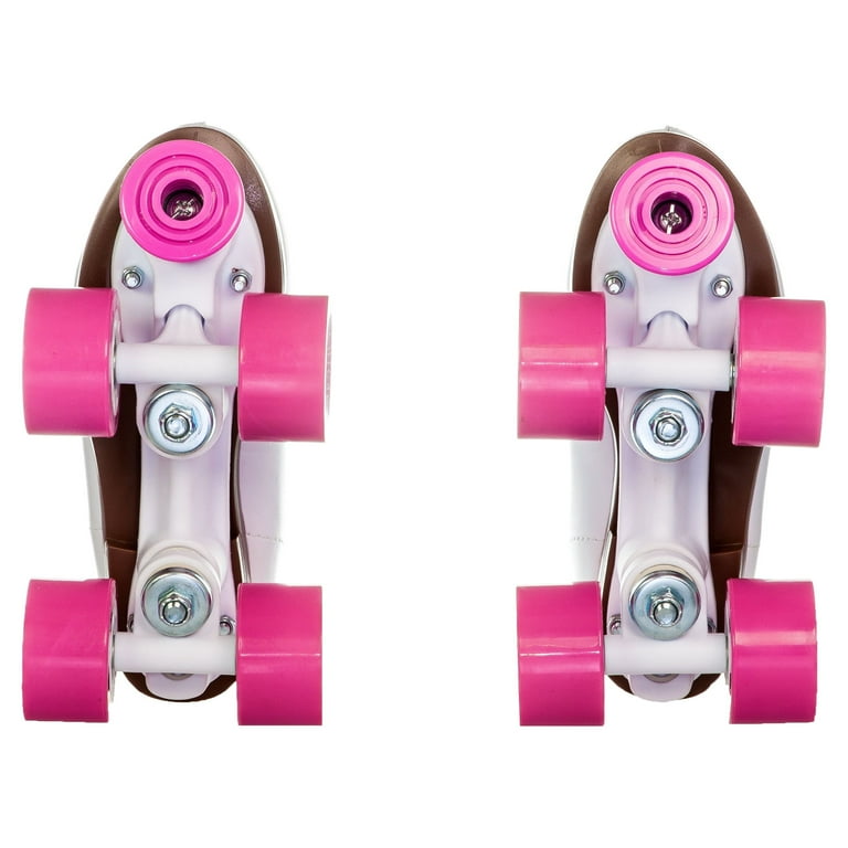 レンズセット ジャンクJ136 Chicago Skates Adjustable Junior Quad Roller Skates, Pink
