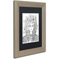 thumbnail image 2 of Trademark Fine Art "Flower Girls 25" Canvas Art by KCDoodleArt Black Matte, Birch Frame, 2 of 4