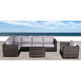 thumbnail image 2 of Living Source International 5-piece Sectional Set w/Club Chairs in Espresso, 2 of 3