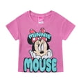 thumbnail image 2 of Disney Minnie Mouse Waffle Knit Short Sleeve T-Shirt and Shorts Set (Girls), 2 Piece Set, Sizes 2T-6X, 2 of 8