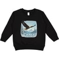thumbnail image 2 of Inktastic Juneau Alaska Bald Eagle Mountain Landscape Toddler Sweatshirt, 2 of 4