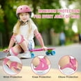 thumbnail image 4 of BAKIBO Kids Protective Gear Set Knee Pads for Kids 2-10 Years Toddler Knee and Elbow Pads with Wrist Guards 3 in 1 for Skating Cycling Bike Rollerblading Scooter, 4 of 6