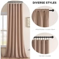 thumbnail image 2 of Cortinas Joydeco Velvet Rose Beige Blackout 229 x 229 cm, 2 paneles, 2 of 8