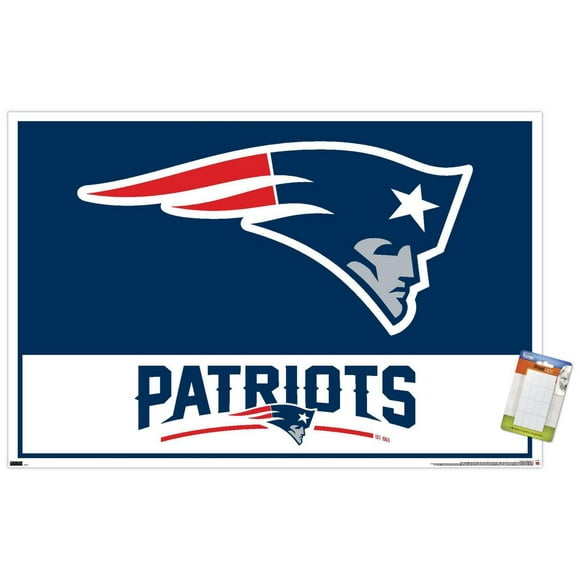 NFL New England Patriots - Logo 21 Wall Poster, 22.375" x 34" Framed