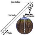 thumbnail image 5 of Ground Anchors Screw in - 24" Set of 2 with Drill Bit - Earth Anchors - Ground Stakes Heavy Duty - Mobile Home Anchors - Shed Anchor Kit - Swing Set Anchors - Tree Stakes - Awning Canopy Anchor, 5 of 6