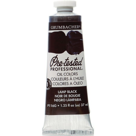 UPC: 0014173353177 | Grumbacher Pre-Tested Oil Color  37ml Tube  Lamp Black