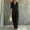 (Fashion 22)Black, variant on Aimik Jumpsuits for Women Fashion 3/4 Sleeve Lapel Belted Wide Leg Jumpsuits Summer Fall Womens One Piece Overalls