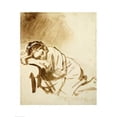 thumbnail image 2 of A Young Woman Sleeping Poster Print by Rembrandt van Rijn, 2 of 2