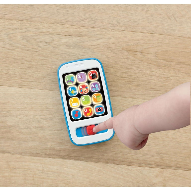 Fisher-Price Laugh & Learn Teléfono De Juguete Musical Para Bebés De 6 Meses – 12 Botones Y Más De 50 Canciones, Versión Multilingüe (Castellano, Inglés, Italiano, Portugués)