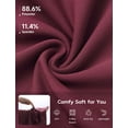 thumbnail image 4 of BALEAF Women's Bermuda Shorts 12" Long Knee Length Running Athletic High Waist Zipper Pocket Quick Dry Loose Fit Wine Red M, 4 of 7