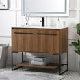 thumbnail image 2 of 40 inch Single Bathroom Vanity in Walnut Brown, 2 of 16