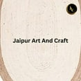 thumbnail image 4 of Jaipur Art And Craft White with Beige Border Handmade Oval Braided Reversible Jute Area Rug Rug Size - (10x13 Sq Feet), (120x156 Inches), (300x390 CM), 4 of 5