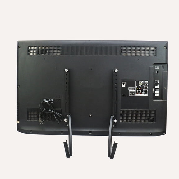 OUNONA Triangle Support Metal TV Stand Base in Black for Secure TV Holder Use