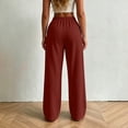 thumbnail image 7 of Jovrlynd Women Sweatpants Wide Leg Drawstring Pockets High Waisted Pleated Baggy Pants Fashion Casual Sweatpants, S-2XL, 7 of 7