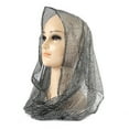 thumbnail image 3 of ManxiVoo Crinkled Sequin Long Scarf Versatile Head Wrap And Shawl With Silver Threads For Ladies Daily Accessory Or Evening Wear Grey, 3 of 4