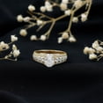 thumbnail image 3 of Rosec Jewels Moissanite Oval Engagement Ring with Side Stones - 6X8 mm - Designer Ring - 1 Ct - D-VS1 Grade, 14K Yellow Gold, US 12.00, 3 of 8