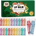thumbnail image 1 of Bálsamo labial AZEN, 30 unidades, hidratante y natural, 10 sabores, 1 of 9