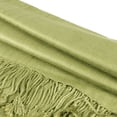 thumbnail image 4 of TZ Promise Women Lime Green Pashmina Shawl and Wrap Soft Solid Color Scarf with Fringes, 4 of 5