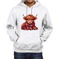 thumbnail image 1 of MHFRRA Sudadera con Capucha Informal de Manga Larga, Suave y Cómoda, Ideal para Uso Diario y Actividades Al Aire Libre, con Cordón Ajustable y Un Espacioso Bolsillo Frontal Blanco, 1 of 3