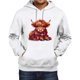 thumbnail image 1 of MHFRRA Sudadera con Capucha Informal de Manga Larga, Suave y Cómoda, Ideal para Uso Diario y Actividades Al Aire Libre, con Cordón Ajustable y Un Espacioso Bolsillo Frontal Blanco, 1 of 3