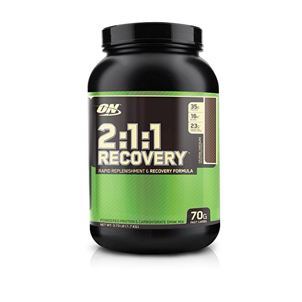 Optimum Nutrition 211 Recovery Protein Powder, Colossal Chocolate