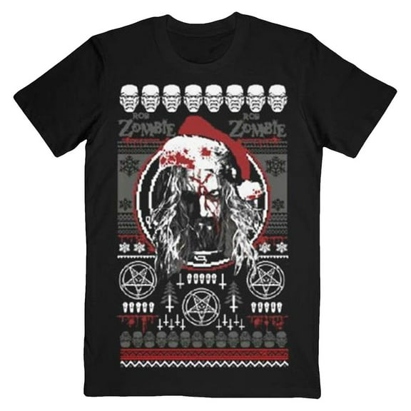 Rob Zombie Unisex T-Shirt Bloody Santa (Small)