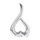 thumbnail image 3 of Jarrón con forma de corazón, estatua artística, jarrón decorativo moderno, figura de cerámica, florero Plata, 3 of 9
