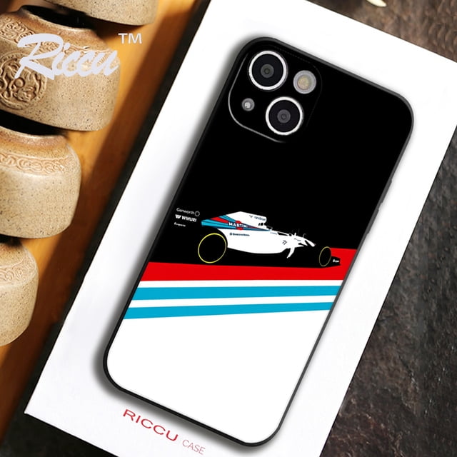 Martini Racing Horizontal Stripe Phone Case for Iphone 15 14 13 12 11 Pro Max X XR XS Mini 7 8 Plus Phone Full Coverage Covers