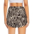 thumbnail image 4 of Goofa Leopard And Zebra1 Printed Women 2 in 1 Running Shorts,Quick Dry Athletic Workout Shorts,High Waisted Athletic Shorts with Liner Pockets-XX-Large, 4 of 9