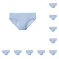 thumbnail image 2 of Qarigey Calzoncillos elásticos para mujer, ropa interior transpirable suave, bragas desechables femeninas elásticas, suministros para niños Azul 10piezas, 2 of 6