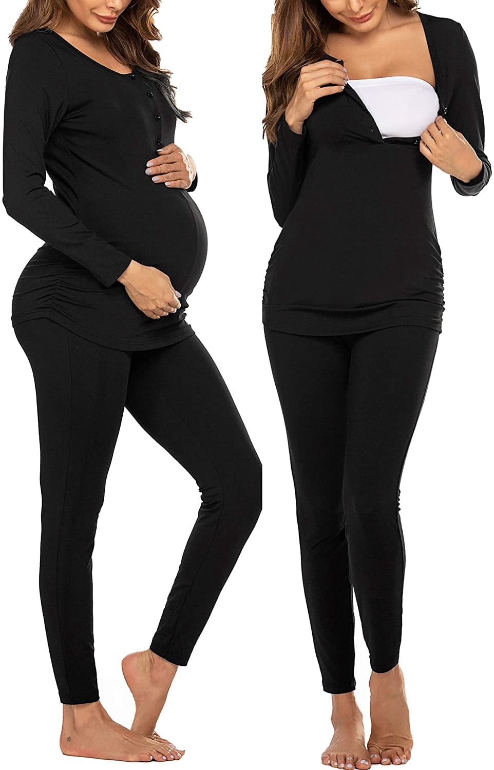 Women's button breastfeeding clothes 