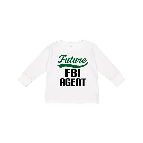 Inktastic Future FBI Agent Childs Job Boys Long Sleeve Toddler T-Shirt