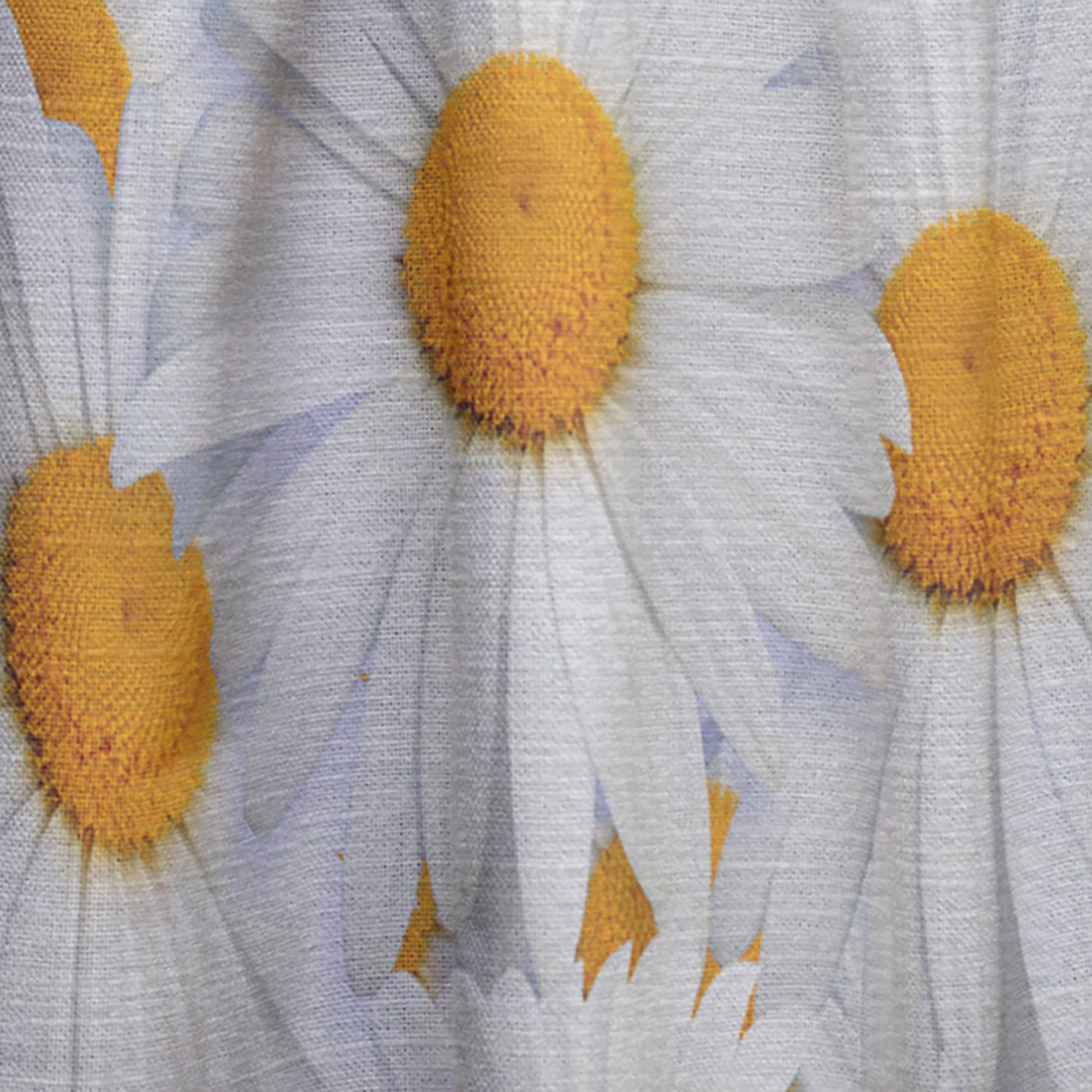 Designart 'Close Up Daisy Hearts ' Floral Curtain Panel