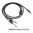 thumbnail image 3 of Cable de audio Dual RCA Giratorio Cateissary chapado en oro 6.35, 3 of 6