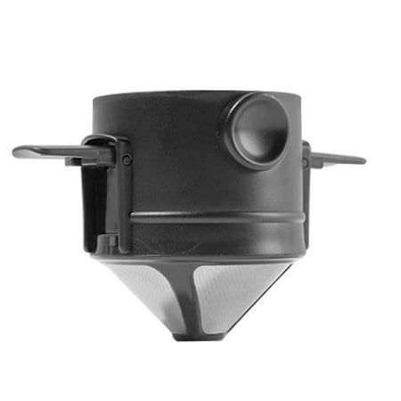 

WSSEY 1pc Portable Foldable Coffee Filter Stainless Steel Easy Clean Reusable Coffee Funnel Paperless Pour Over Holder Coffee Dripper