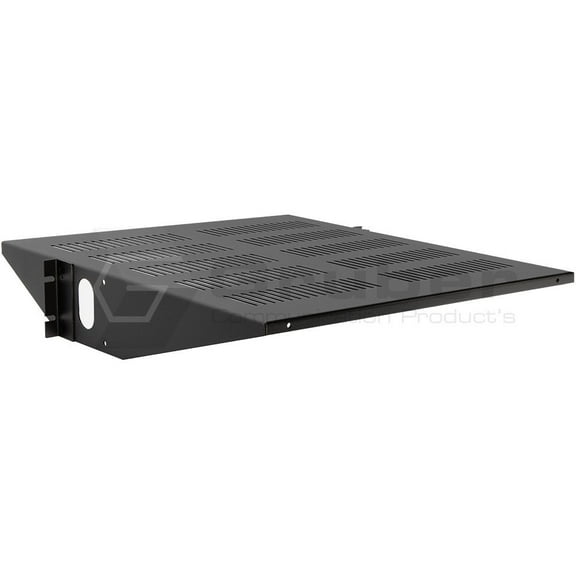 2U - 19" Deep Vented Cantilever Shelf (Center Mount)