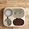 thumbnail image 3 of Automatic Dog Cat Feeder and Water Dispenser Gravity Food Feeder and Waterer Set with Pet Food Bowl Universal Pet Products, 3 of 9
