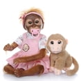 thumbnail image 3 of Orangután bebé bebé ZIYIUI Reborn Doll con forma de mono realista, 52 cm, 3 of 7