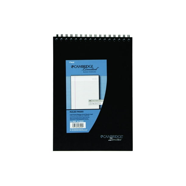 Cambridge Limited Topbound Legal Ruled Notebook 96 Sheets 8 18 x 11