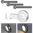 thumbnail image 3 of Indoor Motion Sensor Night Light,LED Battery Operated Lamp,Auto ON / OFF 3M Adhesive(3pcs,Warm White), 3 of 5