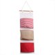 thumbnail image 2 of Bolsa de almacenamiento para colgar en la puerta del armario, bolsa de almacenamiento de lino de 3 capas, bolsa de almacenamiento colgante, bolsillos de alm, 2 of 12