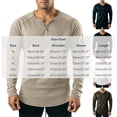 thumbnail image 6 of 100%Cotton Shirts for Men Summer Solid Color V Neck Long Sleeve Shirt Fitness Thin Breathable Button Lightweight Sports Shirts Athletic Lounge Wear, 6 of 6