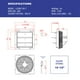thumbnail image 3 of Ventilador de escape iLiving ILG8SF10V-T 25 cm con termostato, 3 of 6