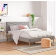 thumbnail image 2 of Adore Decor Sidney Upholstered Platform Bed Queen Size Gray, 2 of 14