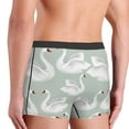 thumbnail image 3 of KLL White Birds Men's Cotton Boxer Briefs Underwear-Small, 3 of 8